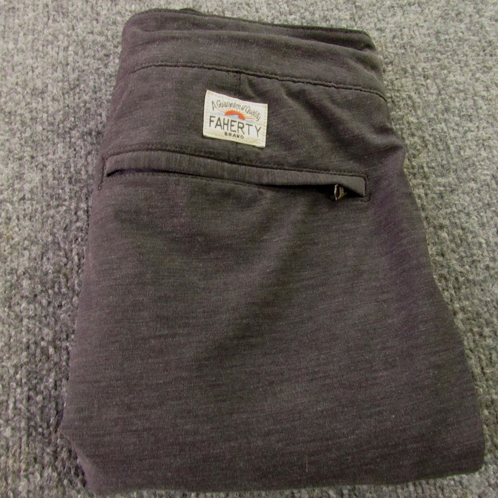 Faherty All Day Shorts Mens 30 Charcoal Grey Hybrid Stretch Boardshorts MSC0007